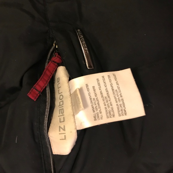 Reversible red/black Liz Claiborne winter jacket - Picture 4 of 4